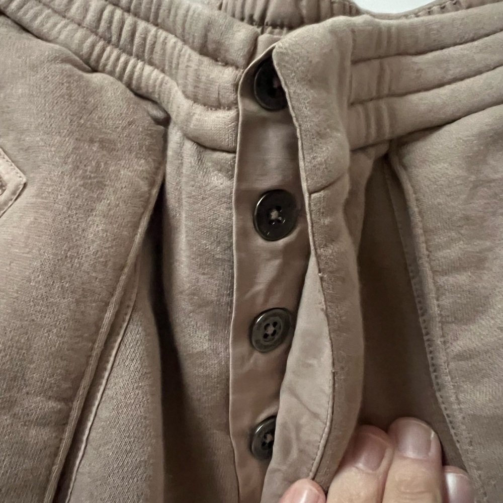 Free People Movement Buckle Down Joggers NWOT, dark Tan size XL - Picture 4 of 10